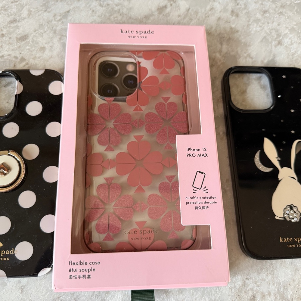 Three Kate Spade IPhone cases 12 Pro Max